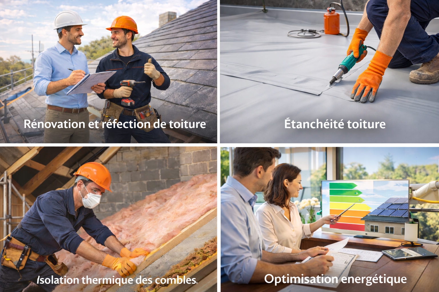 Travaux de toiture et isolation